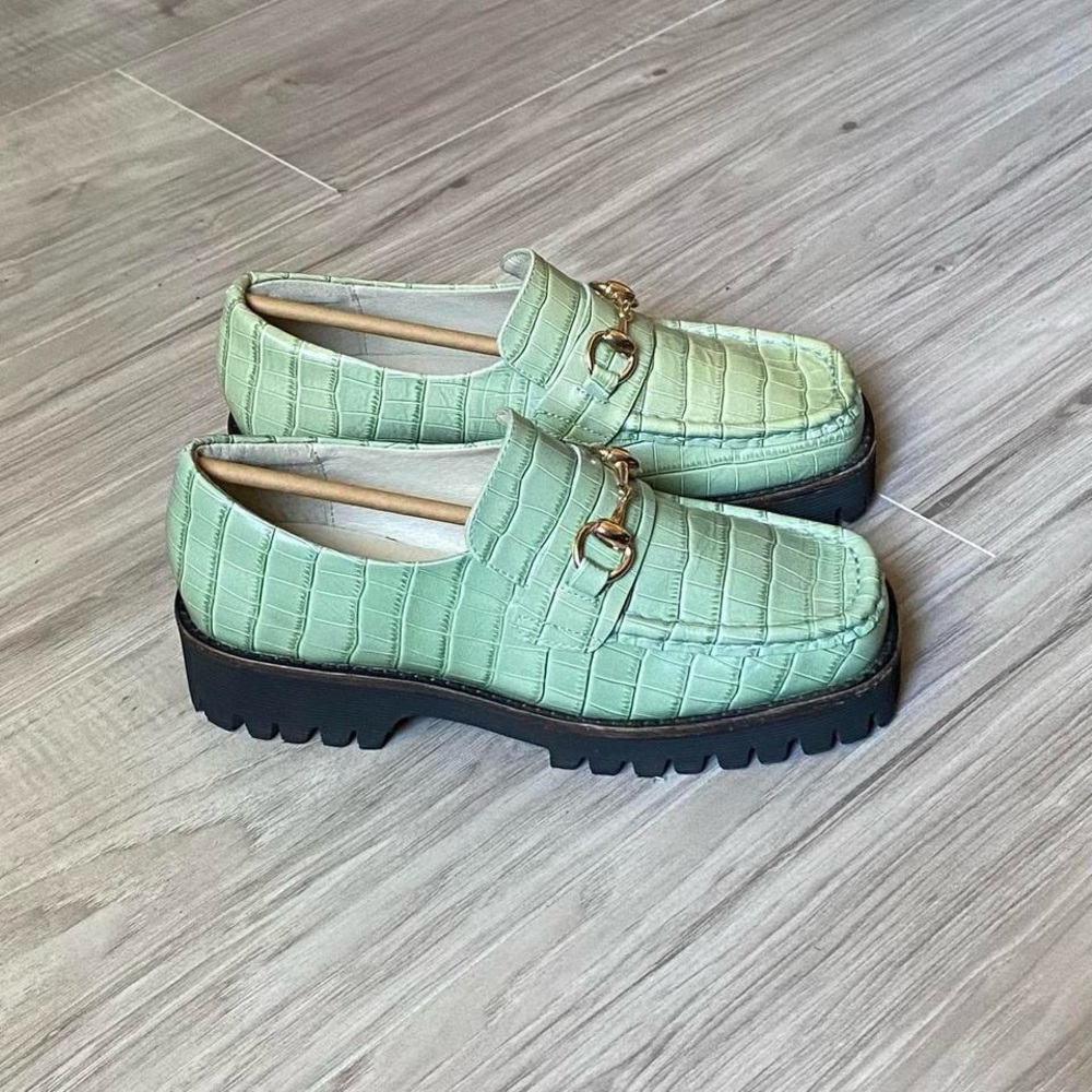 Intentionally Blank HK-2 Croc Lug Sole Loafer
